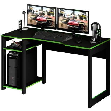 Imagem de Mesa para Computador Gamer Espaço para 2 Monitores e CPU