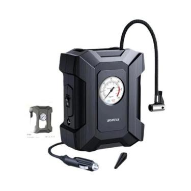 Imagem de Compressor De Ar Portátil 12V Suitu Bomba Infladora Digital Para Motos