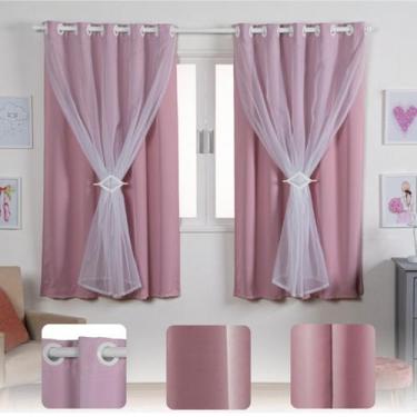 Imagem de Cortina Pequena Para Janela Infantil 2,70x1,70 Blackout Teen - ENTROU 