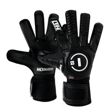 Imagem de N1 Goalkeeper gloves Horus 2.0 Elite Luvas de Goleiro para Adultos para Futebol Profissional com Corte Padrão. De Látex Alemão com Fecho de Dupla Volta. Grande Amortecimento e Proteção. Preto. 10