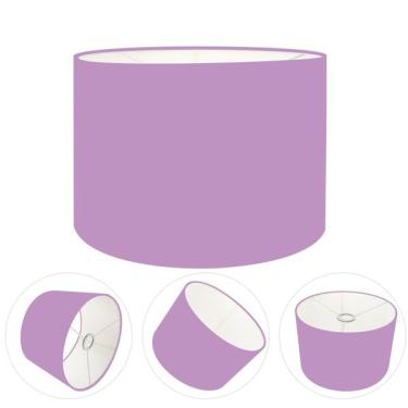 Imagem de Cúpula Abajur Cilíndrica Cp-7022 Ø45x30cm Lillás