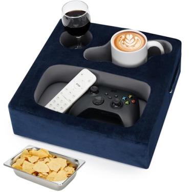 Imagem de Zettfuly Suporte de copo de sofá, suporte de sofá, suporte de bebida de sofá, bandeja de copo de cama, suporte de controle remoto para copos, fones de ouvido, lanches e telefones, use-o no carro