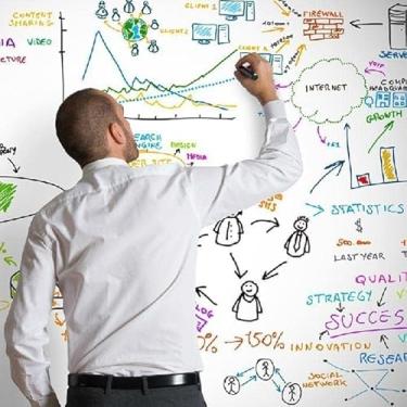 Imagem de Lousa Branca Adesiva 2m x 50cm | Ideal Para Organização de Rotina e Estudos