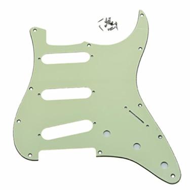 Imagem de Dopro Ponte para guitarra verde menta com 11 furos estilo Strat revertida para Fender Jimi Hendrix Stratocaster