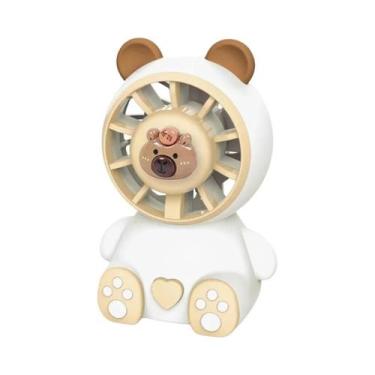 Imagem de Mini Ventilador Portátil Com Carregamento USB, Design De Desenho Anima