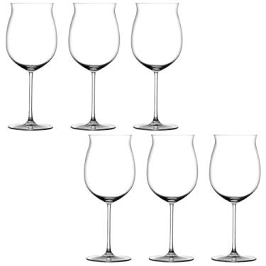 Imagem de Jogo com 6 Taças de Vinho em Cristal Titânio Bordeaux com Boca Larga (720ml)
