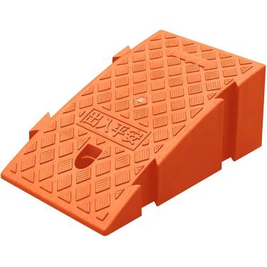 Imagem de Rampa De Meio-fio, Rampas De Meio-fio Leves, Rampa De Limiar Portátil 16 Cm / 6,2 "- 19 Cm / 7,4" Rampas De Meio-fio De Alta Calçada, Rampa De Garagem Rampa De Cadeira De, Orange, H:19cm/7.5"