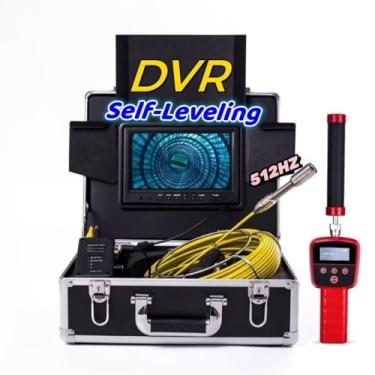 Imagem de SYANSPAN Câmera De Inspeção Esgoto Autonivelante Com Localizador 512 Hz, Cabo 50 M/165 Pés, Monitor Colorido Hd 9 Polegadas, Dvr 16 Gb, Bateria Recarregável 12 V E 4500 Mah Contador Medidores