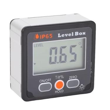 Imagem de Luocute Localizador de ângulo Digital, LCD Exibir Caixa de Nível Magnético à Prova de água IP65 Inclinômetro, Adequado para a Construção de Máquinas de Madeira
