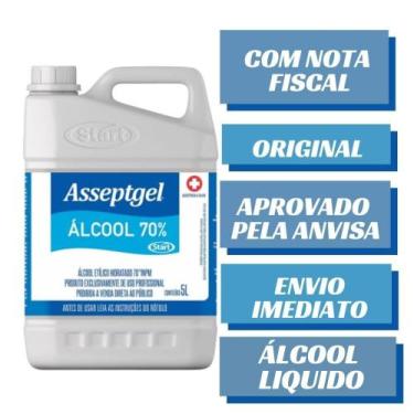 Imagem de Desinfetante Asseptgel 70% Etílico Hidratado 70º Inpm Start - Start Qu