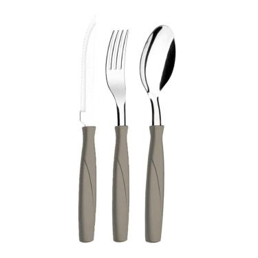 Imagem de Faqueiro Itaparica Cinza Com 24 Peças Brinox