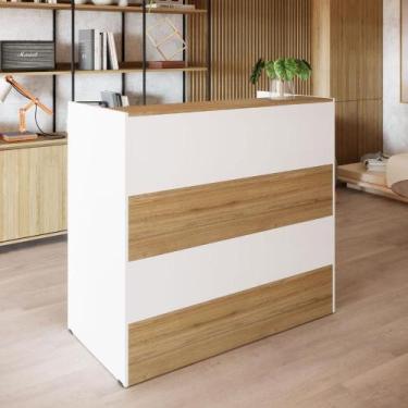 Imagem de Balcão Atendimento Recepção Escritório 90 cm x 110 cm F5 - F5 Office G