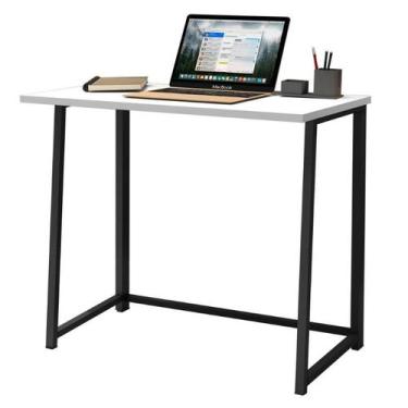 Imagem de Mesa Escrivaninha Dobrável Industrial P/ Escritório Notebook - Leopard