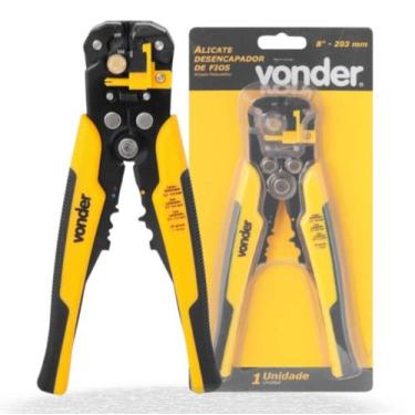 Imagem de Alicate Corte Desencapador Crimpador De Fios 8 203mm Vonder