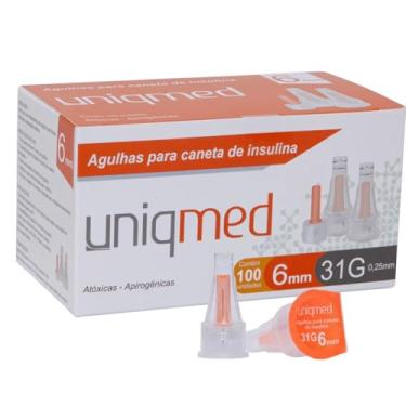 Imagem de AGULHA CANETA INSULINA 6MM 31G 100UN UNIQMED