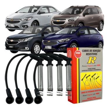 Imagem de Jogo Cabo Vela Ngk Gm Onix Prisma Cobalt Spin Spe Eco