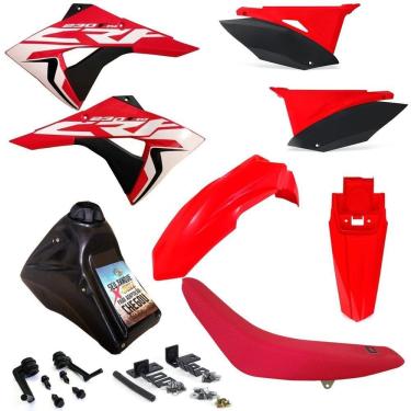 Imagem de Kit Plástico Biker Next Completo Crf 230 Adaptável Xr 200 Xr 250
