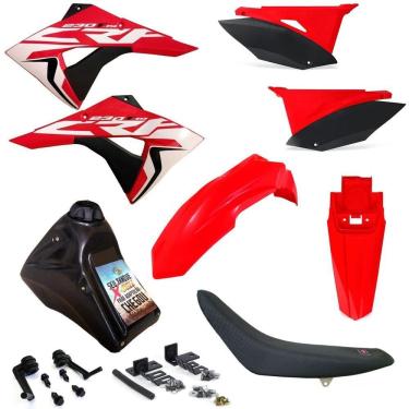 Imagem de Kit Plástico Biker Next Completo Crf 230 Adaptável Xr 200 Xr 250