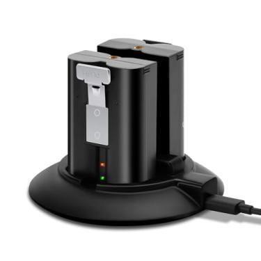 Imagem de OLAIKE Estação de carregador de bateria para campainha de bateria Pro/Plus, câmera adesiva, carregamento portátil de porta dupla (sem baterias), tipo 2