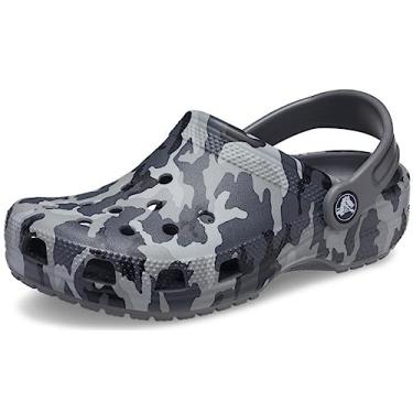 Imagem de Sandália crocs classic camo clog kidst black/grey - 25