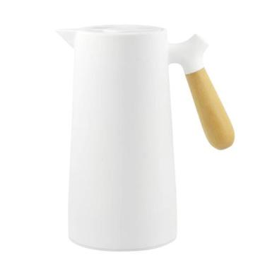 Imagem de Garrafa Térmica Para Café Chá Fosca Cabo De Madeira 1L - Bon Gourmet