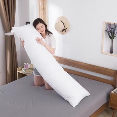 Imagem de Almofada De Corpo Inteiro Para Adultos - Corpo Macio Para Cama E Suporte Para As Costas, Almofada De Abraços Longos Para Dorminhocos De Lado, Super Macia E Durável, White, 40x120cm(16x47inch)