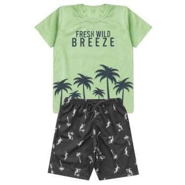 Imagem de Conjunto 2 Peças Infantil Roupa Menino Verão 2025 Breeze Kangulu Algod