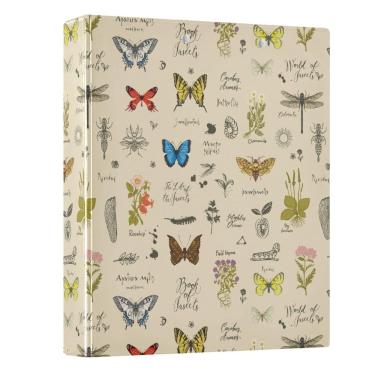 Imagem de Encadernadores Wamika Butterfly Insect Flower 4 cm, 3 anéis, 200 folhas