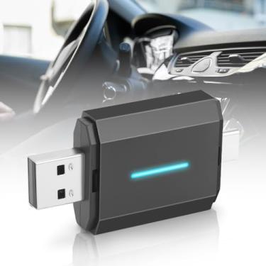 Imagem de Adaptador Carplay sem Fio, Android Auto sem Fio, 0.75W, Interface Usb, App de InstalaçãO Do Telefone Sincroniza A ExibiçãO E Pode Ser Controlado Por Voz