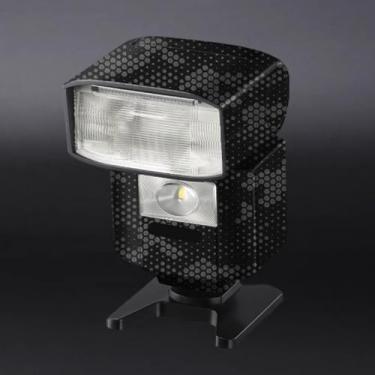 Imagem de HVL-F45RM Película Anti-arranhões Película Flash Vinil Wrap Adesivo Protetor para Sony HVL-F45RM Acessórios de Fotografia (Mamba Titânio)