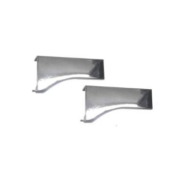 Imagem de Ponteira Curva PE183S7018 para 18mm Puxador RM-183 Facetato Ônix Cromo