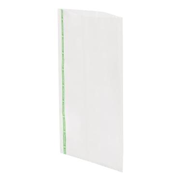 Imagem de Restaurantware Sacos de doces 100 peças de 35,5 x 17,8 cm, sacos de plástico transparentes seláveis a quente à prova de gordura para casa, compostável, pronto para freezer, porta-petiscos sem aba