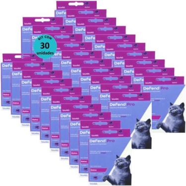 Imagem de Defend Pro Gatos Prevenção de Pulgas em Gatos kit Com 30 - Biovet