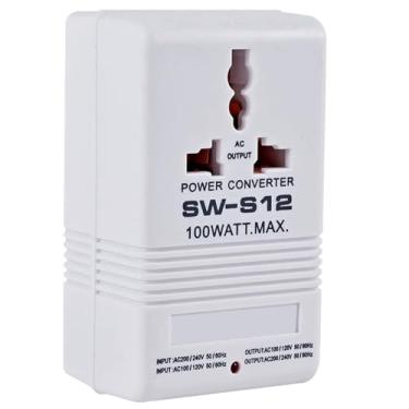 Imagem de Conversor de voltagem de 100 W, adaptador de viagem de 110 V/120 V a 220 V/240 V, transformador conversor de voltagem de viagem