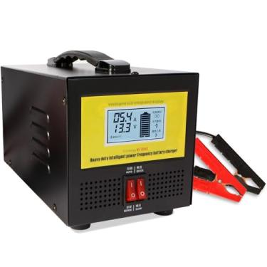 Imagem de Carregador de bateria de carro resistente de 20 amperes, 12 V 24 V, mantenedor de bateria com desligamento automático, reparação para automóvel, SUV, camião, caravana, barco, corta-relvas