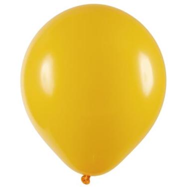 Imagem de BALÃO REDONDO LISO- ART-LATEX Nº 09 -  AMARELO - Pacote com 50 unidade