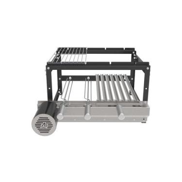 Imagem de A3 Grill Tradicional Black - Motor Giratório para 4 Espetos + Grelha A