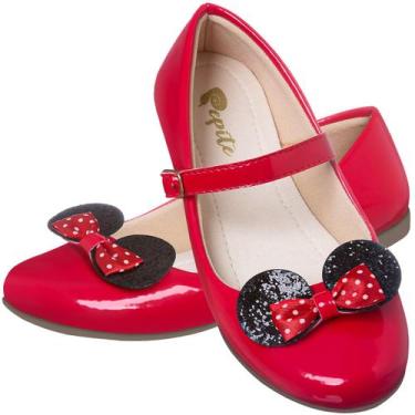 Imagem de Sapatilha Infantil Feminina Solado Antiderrapante Confortável Dama - P