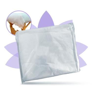 Imagem de Kit 10 Lençol Descartável para Maca Sem Elástico 2,20m x0,90cm em TNT 