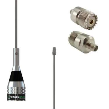 Imagem de Antena Vhf 1/4 Aviação 108-900mhz Ap8186 Adaptador Sma Femea X Uhf Fem