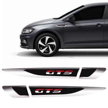 Imagem de Adesivo Aplique Lateral Polo Gts Volkswagen Emblema Resinado - SPORTIN