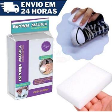 Imagem de Esponja Mágica Bucha Melamina Tira Mancha Esfregão - zein