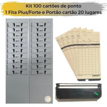 Imagem de 100 cartões de ponto fita henry plus forte chapeira 20 lug - CHAPMIL