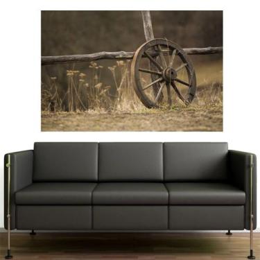 Imagem de Painel Adesivo de Parede - Roda de Carroça - 045pnp - Allodi