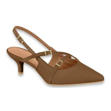 Imagem de Sapato Scarpin Vizzano Salto Baixo Fivelas Casual Festa Trabalho Ref: 