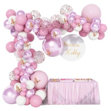 Imagem de Kit Festa Balões Decoração De Aniversário Com Balões De Látex Arco Bexigas E Painel Fotogênico (145PCS)