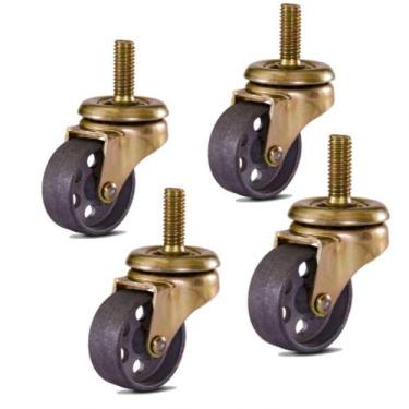 Imagem de 4 Rodízio Giratório Para Freezer 41mm Com Espiga 600 Kg - COLSON