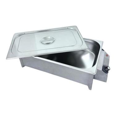 Imagem de Rechaud Elétrico 750W Cuba 1/1X100 Tampa Inox 127v ou 220v - Ipe Cozin