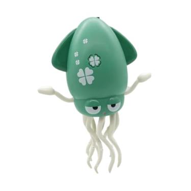 Imagem de menolana Brinquedo de polvo elétrico com dança automática, brinquedos de desenvolvimento inicial com luzes acesas, presente de Natal, engatinhar e andar para, Verde