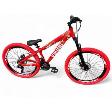 Imagem de Bicicleta Aro 26 Vikingx Tuff Freeride Downhill Freio Hidráulico 21v A